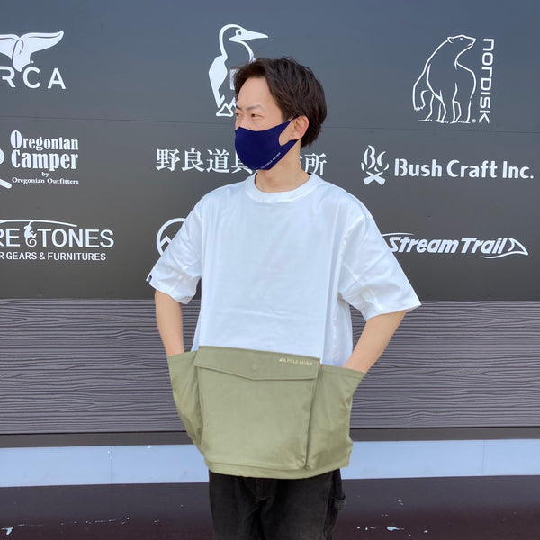 KRIFF MAYER×FIELD SEVENコラボ企画 クルーネック半袖キャンプシャツ 2245106F