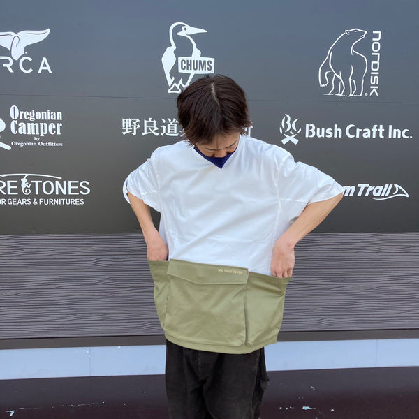 KRIFF MAYER×FIELD SEVENコラボ企画 クルーネック半袖キャンプシャツ 2245106F