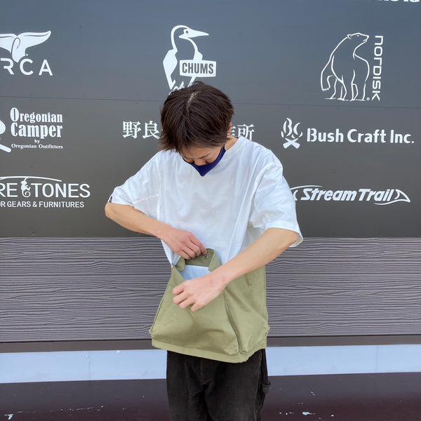 KRIFF MAYER×FIELD SEVENコラボ企画 クルーネック半袖キャンプシャツ 2245106F