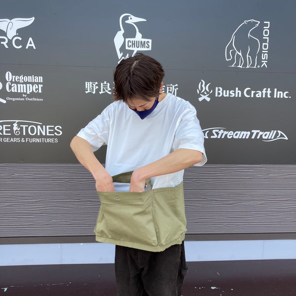 KRIFF MAYER×FIELD SEVENコラボ企画 クルーネック半袖キャンプシャツ 2245106F