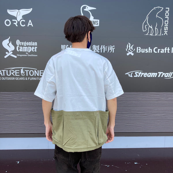 KRIFF MAYER×FIELD SEVENコラボ企画 クルーネック半袖キャンプシャツ 2245106F