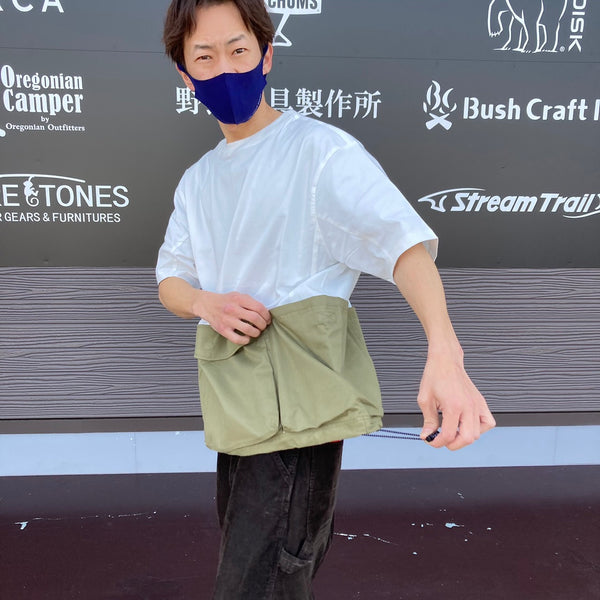 KRIFF MAYER×FIELD SEVENコラボ企画 クルーネック半袖キャンプシャツ 2245106F