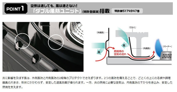 Iwatani ( イワタニ ) カセットフー タフまる カセットこんろ CB-ODX-1-BK ブラック | カセットコンロ | アウトドア | キャンプ | BBQ | ケース付き | 持ち運び | 焼肉 | 焼鳥 | ダッチオーブン | お鍋 | お手軽 | いわたに