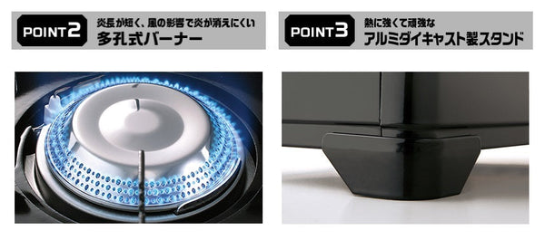Iwatani ( イワタニ ) カセットフー タフまる カセットこんろ CB-ODX-1-BK ブラック | カセットコンロ | アウトドア | キャンプ | BBQ | ケース付き | 持ち運び | 焼肉 | 焼鳥 | ダッチオーブン | お鍋 | お手軽 | いわたに