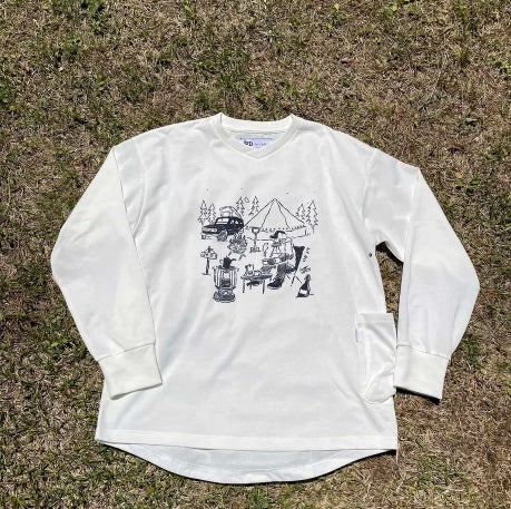 JRD(ジェーアールディ―)JRD x ISOBREWING 吸水速乾 袖口リブ ロンT