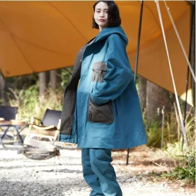 JRD(ジェーアールディ―)JRD&JARLD フード ポンチョコートHOODED FIRE PROOF PONCHO COAT