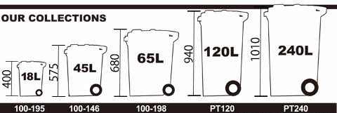 DULTON(ダルトン)PLASTIC TRASH CAN 45L GRAY 100-146GY