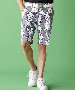 LOUDMOUTh（ラウドマウス）メンズ ショートパンツ ツイル素材 レスティングパンダズ UV/ストレッチ　763302-348