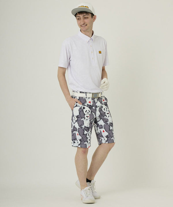 LOUDMOUTh（ラウドマウス）メンズ ショートパンツ ツイル素材 レスティングパンダズ UV/ストレッチ　763302-348