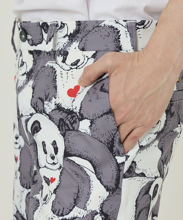 LOUDMOUTh（ラウドマウス）メンズ ショートパンツ ツイル素材 レスティングパンダズ UV/ストレッチ　763302-348