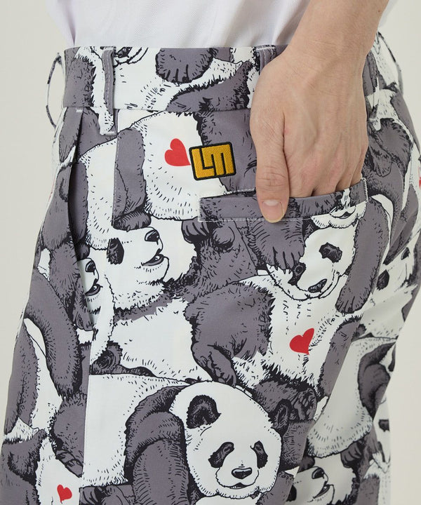 LOUDMOUTh（ラウドマウス）メンズ ショートパンツ ツイル素材 レスティングパンダズ UV/ストレッチ　763302-348