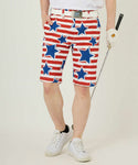 LOUDMOUTh（ラウドマウス）メンズ ショートパンツ ツイル素材 インディペンデンスフラッグ UV/ストレッチ　763302-349