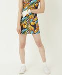 LOUDMOUTh（ラウドマウス）レディース インナー付きスカート ストレッチサッカー素材 トロピカルトゥーカンズ UV/ストレッチ/接触冷感　763356-356