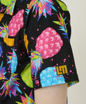 LOUDMOUTh（ラウドマウス）メンズ 半袖シャツ ストレッチサッカー素材 エレクトリックパイナップルズ UV/ストレッチ/接触冷感　763608-281