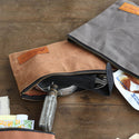 DULTON ( ダルトン ) WAX CANVAS TOOL POUCH ワックス キャンバス ツール ポーチ | Sサイズ | Lサイズ | キャメル | オリーブ | シンプル | コットン100% | ビンテージ感 | T21-0338 | だるとん | 小物入れ | 旅行