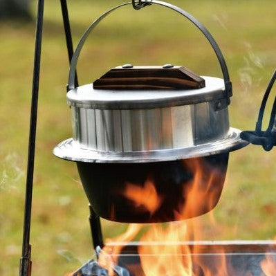 UNIFLAME ( ユニフレーム ) キャンプ羽釜 3合炊き | 羽釜 | 炊飯 | アウトドア | キャンプ | 料理 | 調理器具 | ご飯 | 美味しい | 野外 | BBQ | 3合 | 米 | 660218 | ゆにふれーむ