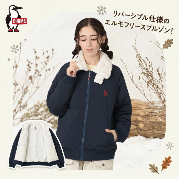 CHUMS ( チャムス ) ブービーエルモリバーシブルブルゾン ブルゾン リバーシブル 2WAY ジャケット アウター 秋冬 防寒 メンズ レディース ユニセックス おしゃれ オーバーサイズ フリース CH04-1521