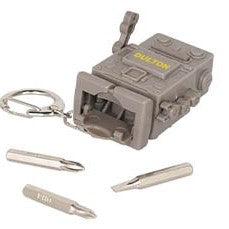DULTON ( ダルトン ) TOOL KEY CHAIN ROBOT ツール キー チェーン ロボット | ドライバー | 携帯サイズ | ミニ | LEDライト | プラスドライバー | ミニドライバー | 可愛い | K825-1064 | キーホルダー | だるとん
