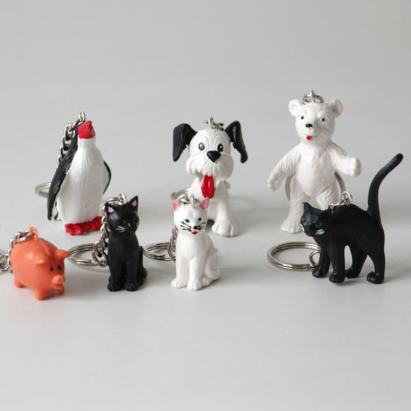 DETAIL ( ディテール ) Alfred Fischer Keyring アルフレッド フィッシャー キーリング | キーホルダー | キーケース | 鍵 | アクセサリー | 動物 | ネコ | 猫 | イヌ | 犬 | ペット | ペンギン | ブタ | 豚 | H0164 | でぃてーる