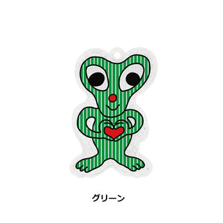 DETAIL ( ディテール ) Alien Reflector | Midori Komatsu エイリアン リフレクター | イラストレーターコラボ | 2倍光る | 反射 | 散歩 | 夜道 | 安全 | 宇宙人 | 3743A | キーホルダー | でぃてーる