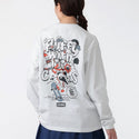 CHUMS ( チャムス ) フラッフィーポケットブラッシュドロングスリーブTシャツ 長袖Tシャツ ロンT 長袖カットソー メンズ レディース ユニセックス トップス ブラッシュド フラッフィー ポケット付き クルーネック カジュアル アウトドア キャンプ 秋冬 CH01-2880