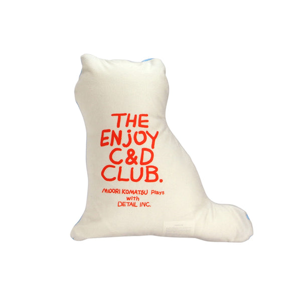 DETAIL ( ディテール ) The Enjoy C&D Club Cushion エンジョイ C&D クラブ クッション | 猫イラストクッション | ネコ | クッション | インテリア | ソファ | マイクロファイバー | プレゼント | 3666CGRN | 3666CBLU