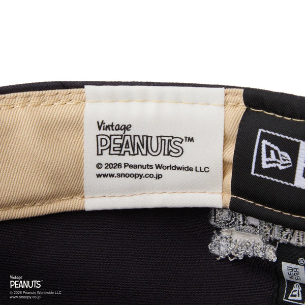 NEW ERA ( ニューエラ ) 59FIFTY ソフトバックラム Soft Buckram Vintage PEANUTS ピーナッツ フェイデッドブラック | 帽子 | キャップ | スヌーピー | 日よけ | 綿 | フラットバイザー | ユニセックス | 14865372 | にゅーえら