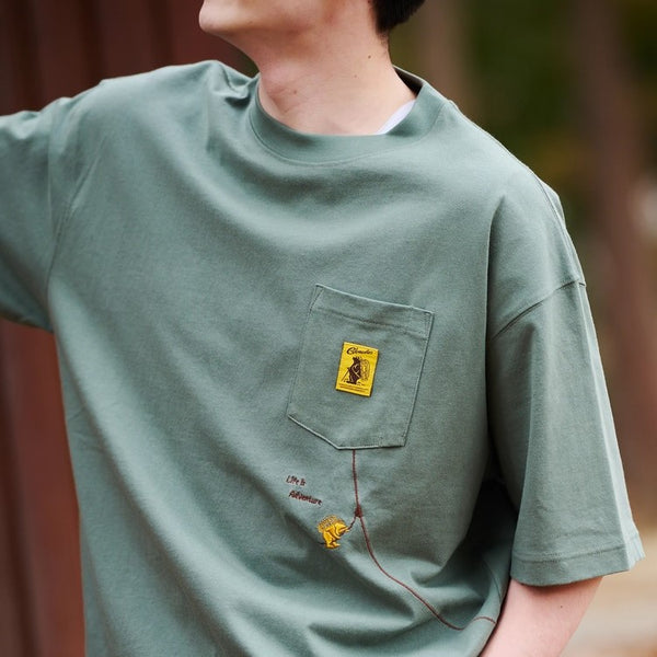 COBMASTER ( コブマスター ) 吸水速乾 抗菌防臭ポケット刺繍ルーズTEE フォレストジップライン | MENS | メンズ | 抗菌 | 防臭 | ゆったり | 半袖 | シンプル | オシャレ | Tシャツ | 456106 | カジュアル | こぶますたー