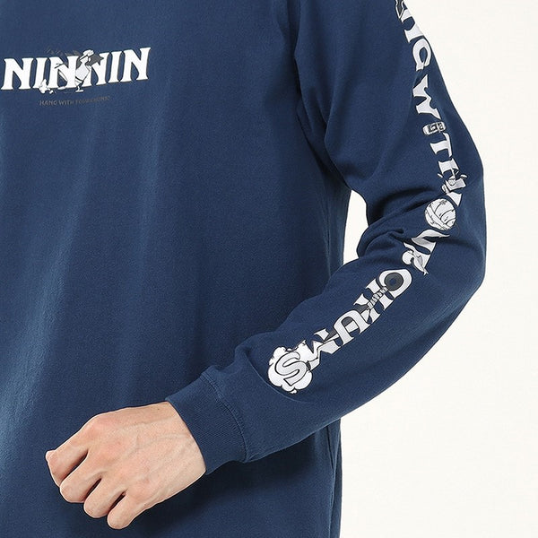 CHUMS ( チャムス ) ザニンジャブラッシュドロングスリーブTシャツ | ロンT | ロングTシャツ | 長袖 | トップス | ウェア | ロングスリーブTシャツ | 忍者 | モチーフ | アウトドア | CH01-2662 | ちゃむす