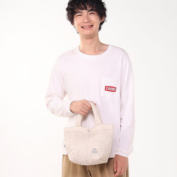 CHUMS ( チャムス ) ブービーステッチミニトートバッグ | トートバッグ | ナイロン | バッグ | カバン | 鞄 | 刺繍 | 約4L | お出かけ | 散歩 | 小さめ | 軽い | キルティング | CH60-4040 | ちゃむす