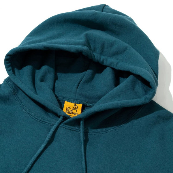 go slow caravan ( ゴースローキャラバン ) 空紡糸裏毛 猫と麦酒ヘムスピンドル BOX フーディー  | MENS | WOMENS | メンズ | レディース | ウェア | トップス | 綿100％ | スウェット | フーディ | バックプリント | 352609 | カジュアル