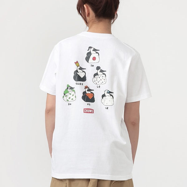 CHUMS ( チャムス ) ブービーオニギリフレンズTシャツ | 半袖 | 半袖Tシャツ | Tシャツ | 夏服 | バックプリント | 可愛い | オシャレ | おにぎり | 食べ物モチーフ | CH01-2743 | ちゃむす | コットン100%