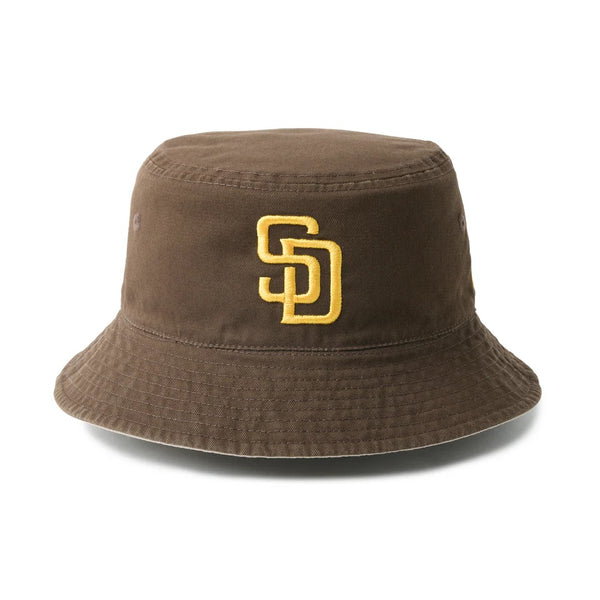 NEW ERA ( ニューエラ ) バケット01 リバーシブル MLB Bucket Hat サンディエゴ・パドレス アッシュブラウン/ウォルナット | 帽子 | バケットハット | バケハ | 可愛い | オシャレ | 日よけ | ロゴ | コットン | カジュアル | 14744769 | にゅーえら | リバーシブル