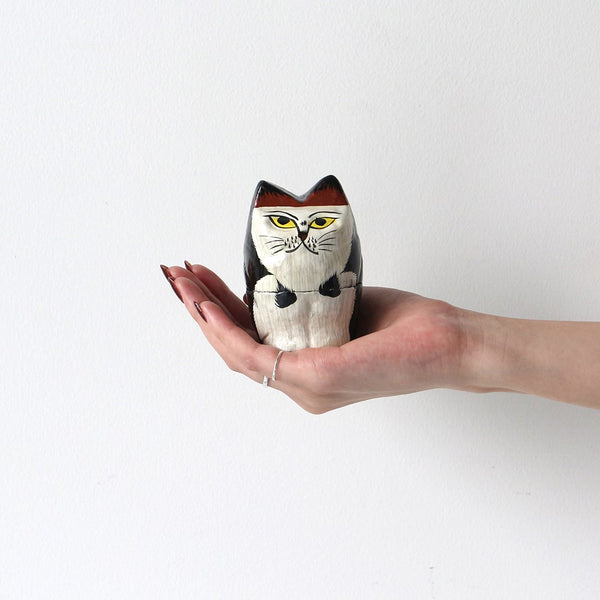 DETAIL ( ディテール ) Papier Mache Standing Cat パピエ マシェ スタンディング キャット | ハンドメイド | 猫モチーフ | 小物入れ | 3722C | インテリア | 可愛い | 猫 | ハンドメイド | でぃてーる