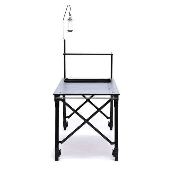 AS2OV ( アッソブ ) フォールディングテーブル | FOLDING TABLE | ブラック | 492502-10 | 大型テーブル | キャンプ | BBQ | デュオキャンプ | ソロキャンプ | 調整可能 | 高さ調節 | アルミ | 軽量 | ワンタッチ | ランタンポール | バッグ付 | あっそぶ