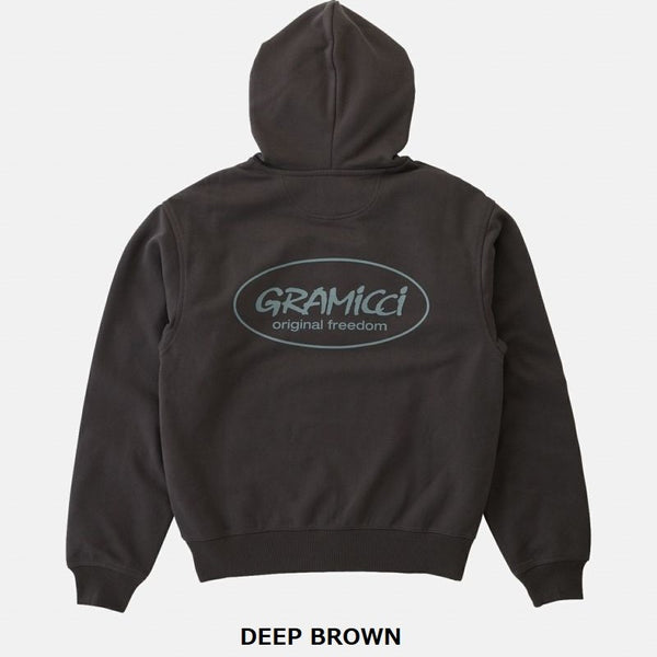 GRAMICCI ( グラミチ ) ORIGINAL FREEDOM ZIP HOODED SWEATSHIRT オリジナルフリーダムジップフーデッドスウェットシャツ | G5FU-J094 | トップス | ウェア | 起毛 | 暖かい | 秋 | 冬 | 保温 | ぐらみち