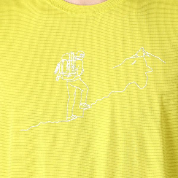 Columbia ( コロンビア ) トレイルラッシュグラフィックショートスリーブTシャツ 半袖Tシャツ メンズ 冷感 速乾 吸湿速乾 オムニフリーズゼロアイス オムニウィック 抗菌防臭 アウトドア ハイキング 登山 トレッキング キャンプ スポーツ 夏 レジャー PG1653