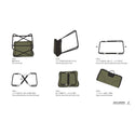 AS2OV ( アッソブ ) NYLON POLYCARBONATE MULTI OTTOMAN マルチオットマン | オットマン | フットスツール | フットレスト | コンパクト | 持ち運び | アウトドア | キャンプ | リラックス | 足置き | 392300 | ブラック | 黒色