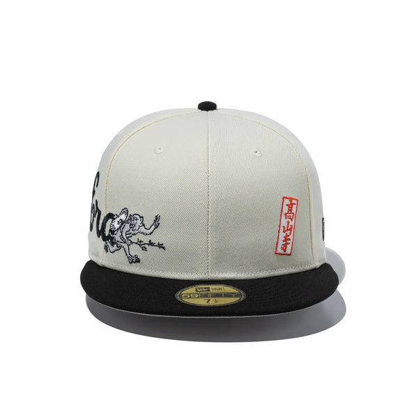 NEW ERA ( ニューエラ ) 59FIFTY 鳥獣戯画 New Era クロームホワイト ブラックバイザー | 帽子 | キャップ | 日よけ | アウトドア | キャンプ | レジャー | ユニセックス | ポリエステル | コットン | 14940845 | にゅーえら