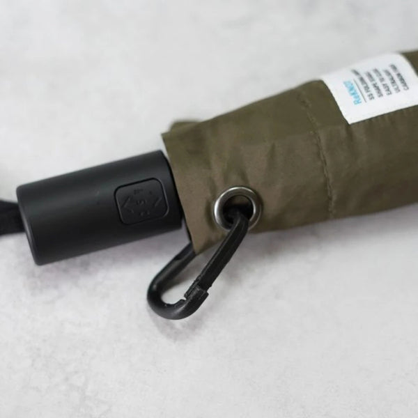 ReKNOT ( リノット ) S/Sフォールディングアンブレラ "オートマティック" | 傘 | 折りたたみ傘 | シンプル | 持ち運び | ワンタッチ開閉 | 軽量 | 軽い | 約200g | カーボンファイバー | カラビナ付 | 25BRKN25005 | りのっと