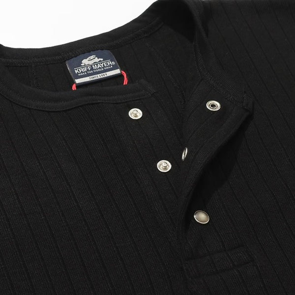 KRIFF MAYER ( クリフメイヤー ) 針抜きヘンリーネックT | MENS | 2545102 | メンズ | 半袖 | 春夏 | オシャレ | シンプル | ボタン | 個性 | カジュアル | やや細身 | インナー | アウトドア | お出かけ | くりふめいやー