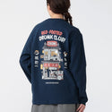 CHUMS ( チャムス ) アカアシサカバブラッシュドロングスリーブTシャツ 長袖Tシャツ ロンT メンズ レディース オーバーサイズ カジュアル アウトドア キャンプ トップス コットン 綿100% ブービーバード アカアシサカバ 秋冬 春 トレーナー