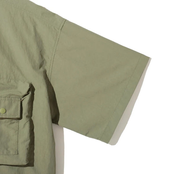 GRIP SWANY ( グリップスワニー ) 【 GSUSH-136 】 GS UTILITY BOX SHIRTS | 半袖 | シャツ | ウェア | 夏服 | アウトドア | キャンプ | 釣り | レジャー | 柔らかい | シンプル | 刺繍 | ぐりっぷすわにー