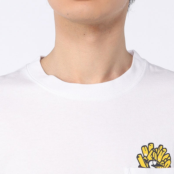 CHUMS ( チャムス ) アンチバグファストフードポケットTシャツ | 半袖 | Tシャツ | 半袖Tシャツ | アパレル | バックプリント | プリントT | オシャレ | 可愛い | 夏服 | お出かけ | レジャー | アウトドア | CH01-2715 | ちゃむす | 虫よけ加工 | ファストフード