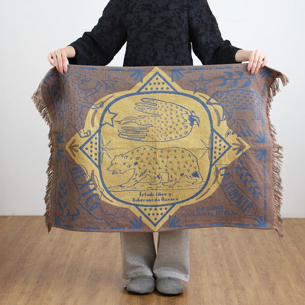 DETAIL ( ディテール ) OAX Throwket "Small " オアハカ スローケット | ブランケット | 100cm x 70cm | コンパクト | 車 | お出かけ | アウトドア | キャンプ | ソファ | 防寒 | オフィス | スポーツ観戦