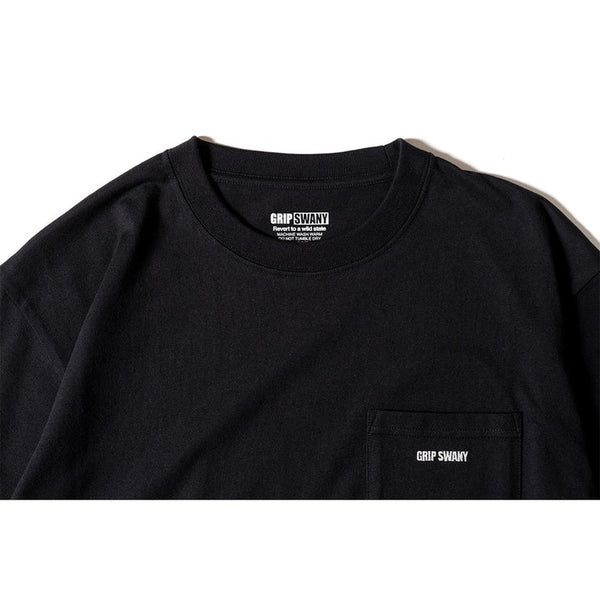 GRIP SWANY ( グリップスワニー ) 【 GSMCT-110T 】 GS BOX LOGO POCKET TEE | Tシャツ | 半袖 | ウェア | トップス | ホワイト | ブラック | シンプル | ユニセックス | ぐりっぷすわにー