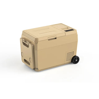 PowerArQ ( パワーアーク ) ICEBERG 29L 車載冷蔵庫 ポータブル冷蔵庫 | キャンプ | アウトドア | レジャー | 車中泊 | 冷凍 | 冷蔵 | ソロキャンプ | ファミリーキャンプ | シガーソケット | ライト | 排水穴 | ライト | キャスター | ぱわーあーく