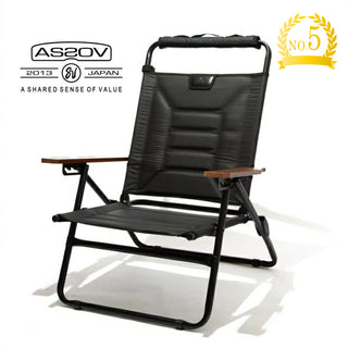 【 10月限定数入荷！ 】AS2OV ( アッソブ ) HIGH BACK RECLINING LOW ROVER CHAIR BLACK ハイバック リクライニング ロー ローバー チェア ブラック 392101-10NYLON POLYCARBONATE MULTI WALL POCKET ウォールポケット 151900R アウトドア キャンプ 小物収納 背面