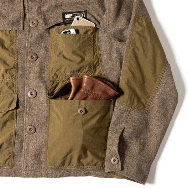 GRIP SWANY ( グリップスワニー ) 【 GSMJ-058 】 MACKINAW JACKET | ジャケット | アウター | 上着 | アウトドア | レジャー | キャンプ | 冬 | 防寒 | マッキノージャケット | ウール調 | メンズ | アパレル | ウェア | ぐりっぷすわにー