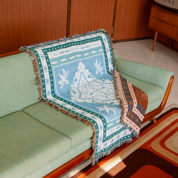 DULTON ( ダルトン ) JACQUARD MULTI CLOTH | マルチクロス | ジャガード織り | ひざ掛け | キャンプ | ピクニック | アウトドア | オールシーズン | 薄手 | レジャーシート | オシャレ | RN-0582 | だるとん